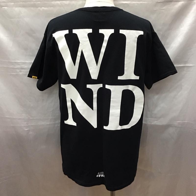 エフアールツー FR2 Tシャツ 半袖 WINDANDSEA 半袖Tシャツ プリントTシャツ 半袖カットソー L プリント 紺 / ネイビー /  メンズ USED 古着 中古 10113569