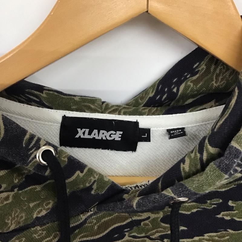 エクストララージ XLARGE パーカー 長袖 長袖パーカー プルオーバーパーカー スウェット L カモフラージュ柄・迷彩 マルチカラー / マルチカラー / メンズ USED 古着 中古 10132814