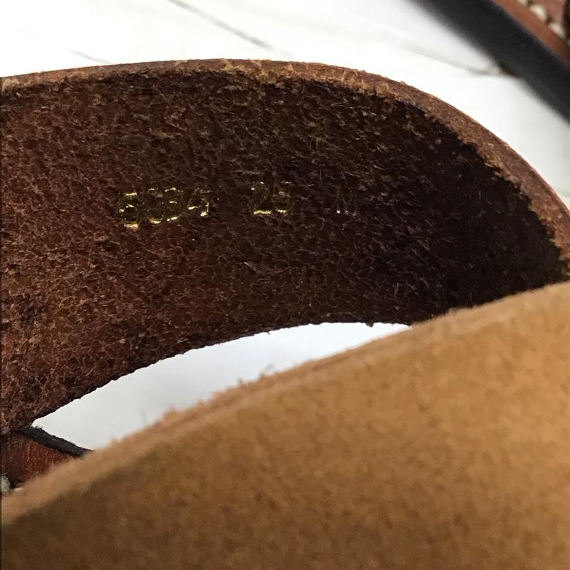 ビューティアンドユースユナイテッドアローズ BEAUTY&YOUTH UNITED ARROWS サンダル サンダル 5034 クロスサンダル レザー 25.0cm 無地 茶 / ブラウン / メンズ USED 古着 中古 10116261