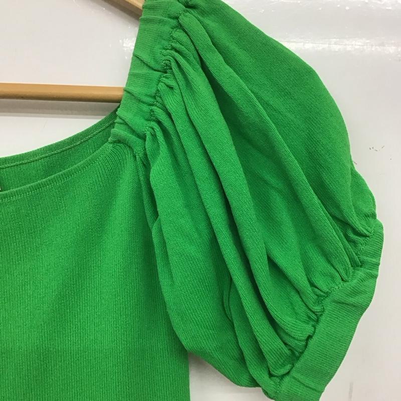 ザラ ZARA ワンピース ミニスカート M 無地 緑 / グリーン / レディース USED 古着 中古 10139368