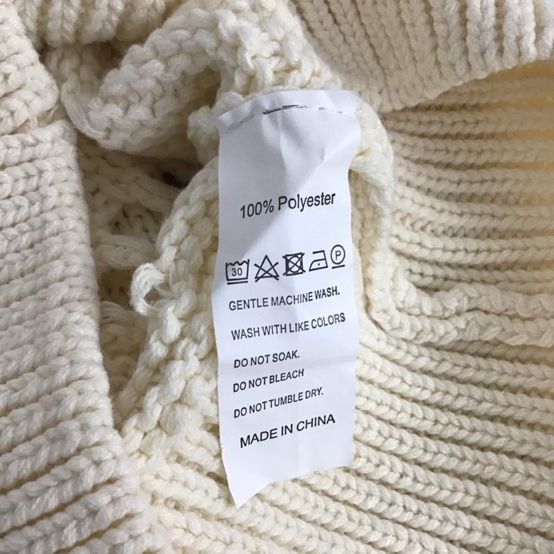 ザラ ZARA カーディガン 長袖 L 無地 白 / ホワイト / レディース USED 古着 中古 10139391
