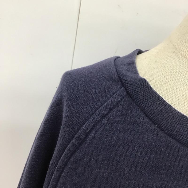 ナイキ NIKE トレーナー 長袖 リメイク スウェット XL ロゴ、文字 紺 / ネイビー / レディース USED 古着 中古 10113663
