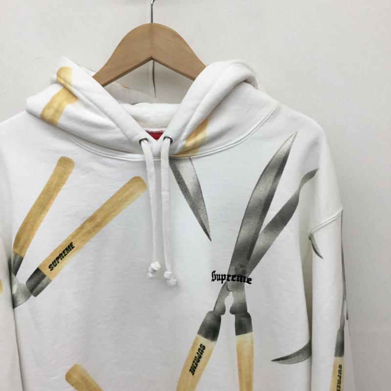 シュプリーム Supreme パーカー 長袖 19SS Shears Hooded Sweatshirt XL 白 / ホワイト / X 黄 / イエロー / メンズ USED 古着 中古 10139149