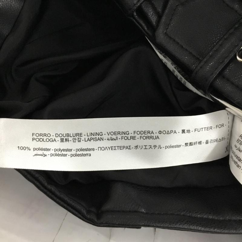 ザラ ZARA ジャケット、上着 ジャンパー、ブルゾン ライダースジャケット ジップアップジャケット アウター カラージャケット S 無地 黒 / ブラック / レディース USED 古着 中古 10110107