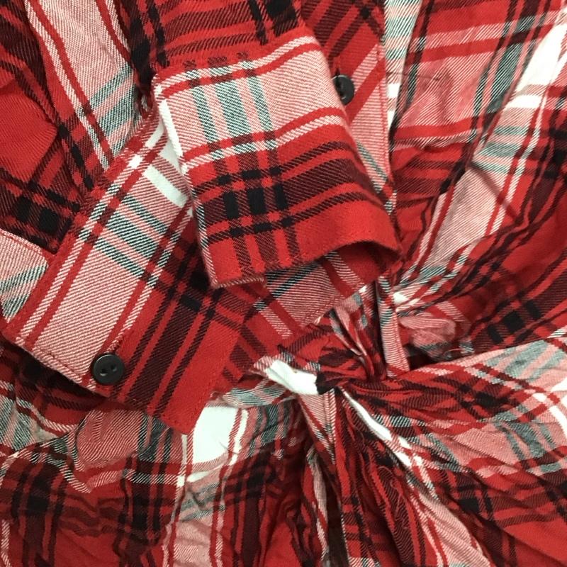 ザラウーマン ZARA WOMAN ワンピース ロングスカート 長袖シャツワンピース 前開きシャツ カラーシャツ M チェック マルチカラー / マルチカラー / レディース USED 古着 中古 10128905