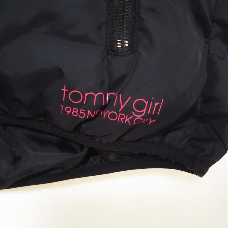 トミーガール tommy girl ジャケット、上着 ダウンジャケット M 無地 X ロゴ、文字 黒 / ブラック / レディース USED 古着 中古 10013104
