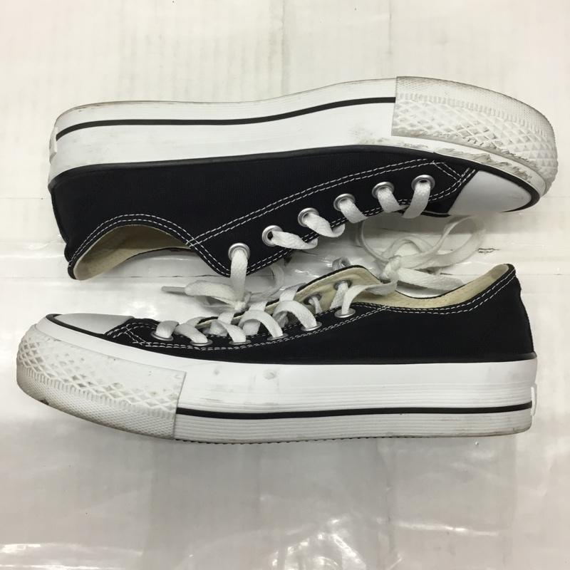 コンバース CONVERSE スニーカー スニーカー 38001231 NEXTAR110 PLTS OX 24.5cm 24.5cm ロゴ、文字 黒 / ブラック / X 白 / ホワイト / レディース USED 古着 中古 10122439