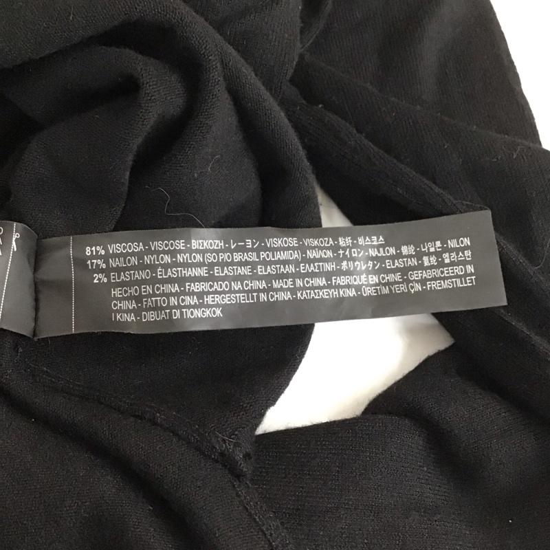 ザラ ZARA ニット、セーター 長袖 5646 112 800 タートルネック 袖ボタン S 無地 黒 / ブラック /  レディース USED 古着 中古 10107379