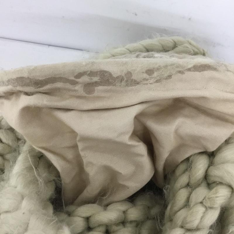 ザラ ZARA ハンドバッグ ハンドバッグ ニットバッグ 6036 010 716 無地 アイボリー / アイボリー / レディース USED 古着 中古 10126994