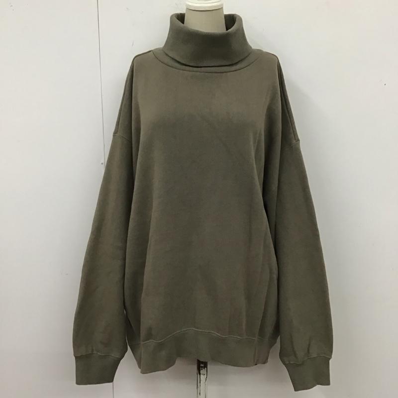 フリークスストア FREAK S STORE トレーナー 長袖 1322248901233 ヘビーウェイトタートルネックスウェット 長袖トレーナー FREE 無地 灰 / グレー / レディース USED 古着 中古 10121039