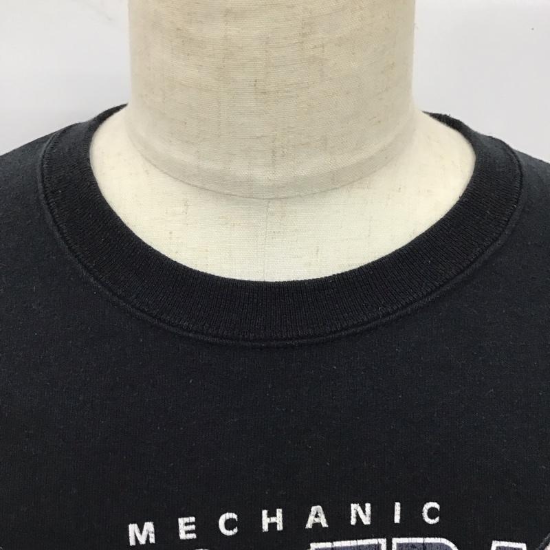 古着 USED トレーナー 長袖 スウェット 裏起毛 プリント 黒 / ブラック /  メンズ USED 古着 中古 10116821