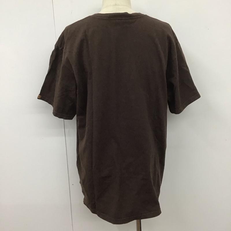 カーハート Carhartt Tシャツ 半袖 半袖カットソー プリントTシャツ クルーネックカットソー 80s 90s L 無地 茶 / ブラウン / メンズ USED 古着 中古 10107238