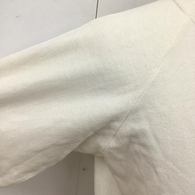 古着 USED トレーナー 長袖 スウェット裏起毛 プリント 白 / ホワイト /  メンズ USED 古着 中古 10116824