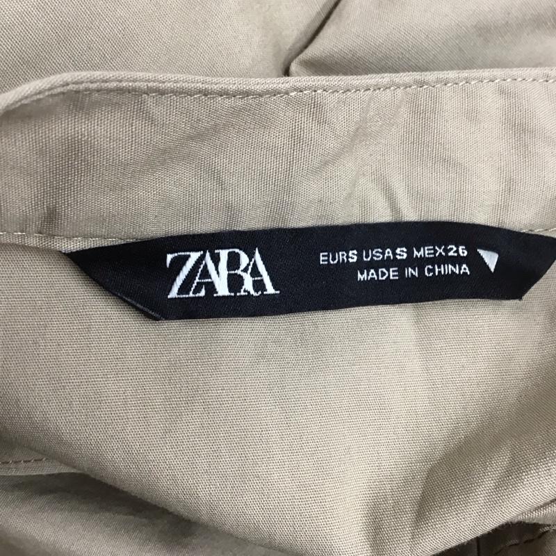 ザラ ZARA シャツ、ブラウス 長袖 S 無地 ベージュ / ベージュ / レディース USED 古着 中古 10124434