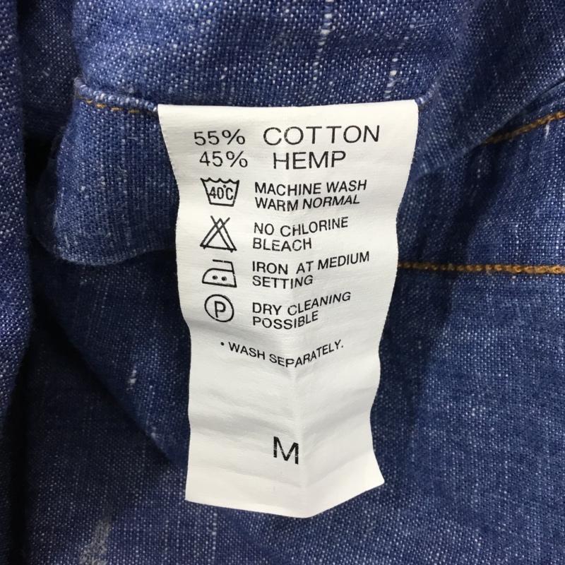 リーバイス Levi s シャツ、ブラウス 長袖 長袖シャツ カラーシャツ ポケットシャツ 長袖カットソー デニムシャツ M 無地 インディゴ / インディゴ / メンズ USED 古着 中古 10121974