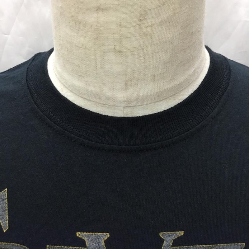 古着 USED Tシャツ 半袖 半袖カットソー プリントTシャツ クルーネックカットソー M プリント 黒 / ブラック /  メンズ USED 古着 中古 10111304