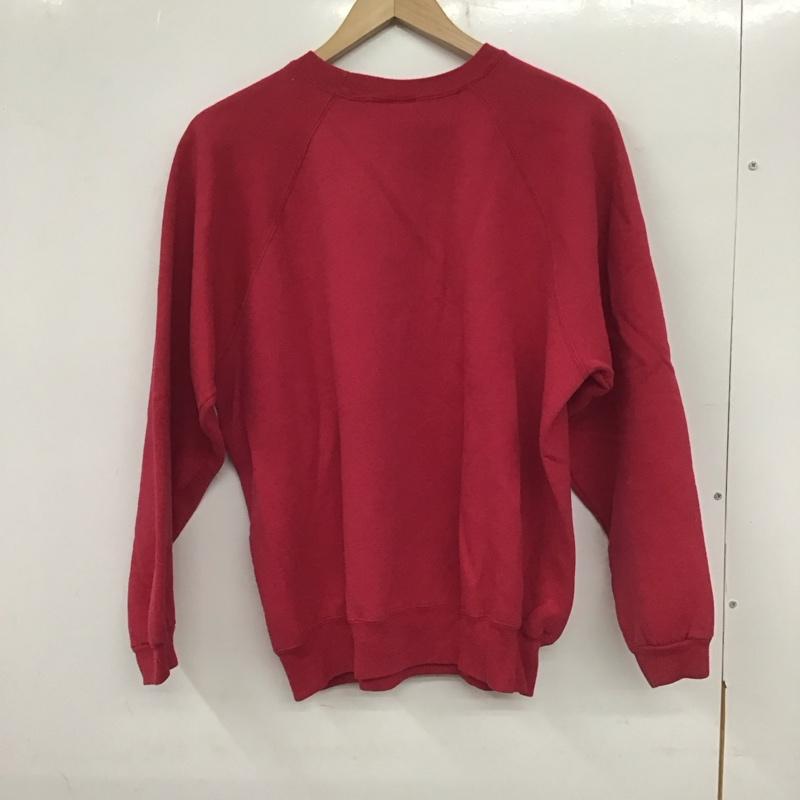 古着 USED トレーナー 長袖 長袖トレーナー スウェット クルーネック プルオーバー 古着 無地 えんじ / ワインレッド / メンズ USED 古着 中古 10139663