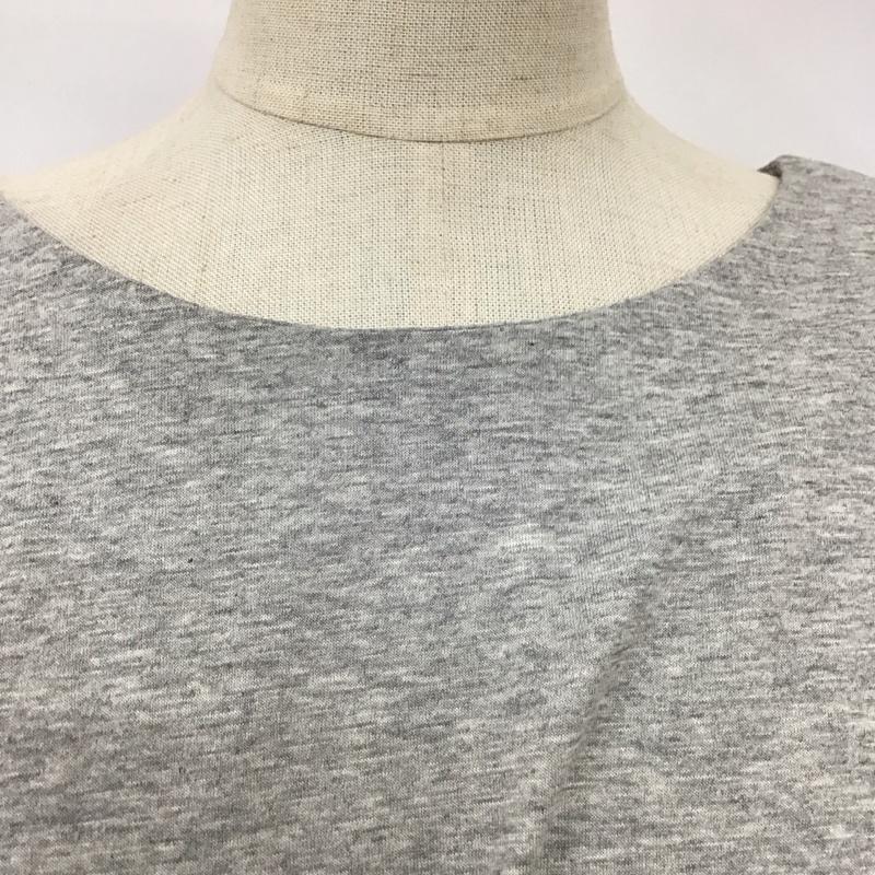 ニコアンド niko and... カットソー 半袖 半袖カットソー 無地Tシャツ クルーネックカットソー 4 無地 灰 / グレー / レディース USED 古着 中古 10113711