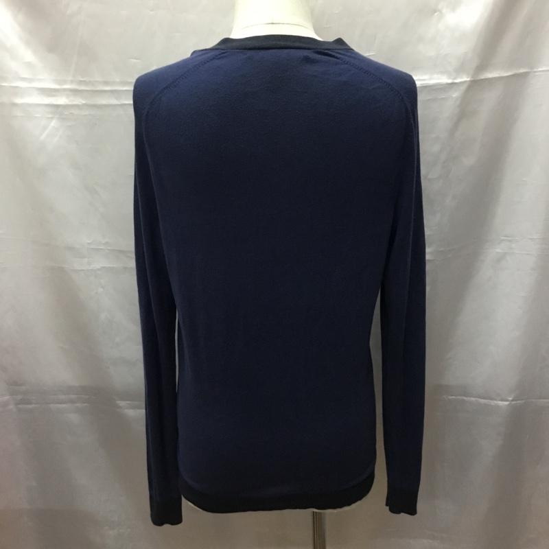 マークバイマークジェイコブス MARC by MARC JACOBS カーディガン 長袖 長袖カーディガン 長袖カットソー ノーカラージャケット 前開カーディガン S 無地 紺 / ネイビー / メンズ USED 古着 中古 10108841