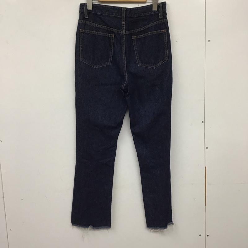 ローリーズファーム LOWRYS FARM パンツ デニム、ジーンズ サイドスリット L 無地 インディゴ / インディゴ / レディース USED 古着 中古 10137210