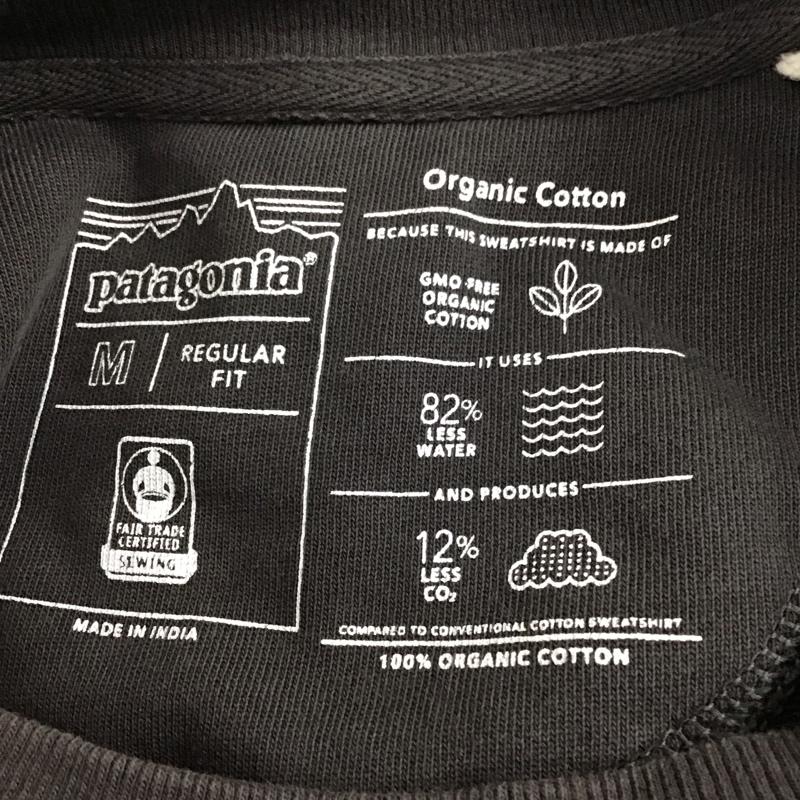 パタゴニア patagonia トレーナー 長袖 39603sp22 長袖スウェット ラグラン クルーネック プルオーバー M ロゴ、文字 黒 / ブラック /  メンズ USED 古着 中古 10119532