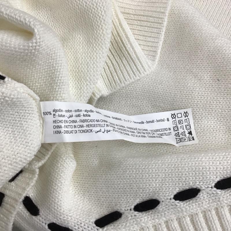 ザラ ZARA ベスト ベスト 4938 405 712 プルオーバーベスト オーバーサイズ M 無地 白 / ホワイト / X 黒 / ブラック / レディース USED 古着 中古 10131282