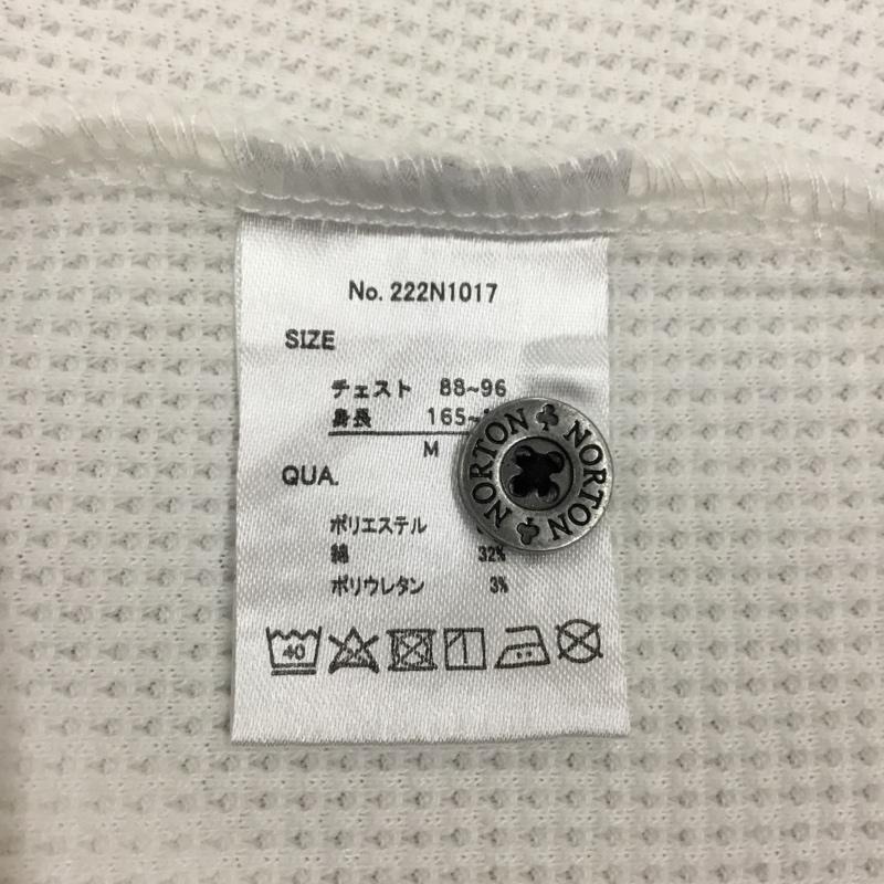 ノートン Norton カットソー 半袖 半袖カットソー ヘンリーネックカットソー プリントカットソー M ロゴ、文字 白 / ホワイト /  メンズ USED 古着 中古 10112304