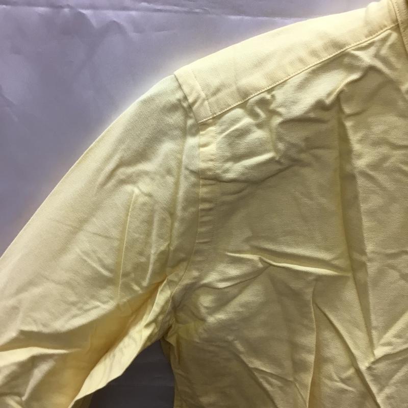 ラルフローレン RALPHLAUREN シャツ、ブラウス 長袖 ボタンダウンシャツ 4 無地 黄 / イエロー / レディース USED 古着 中古 10110630