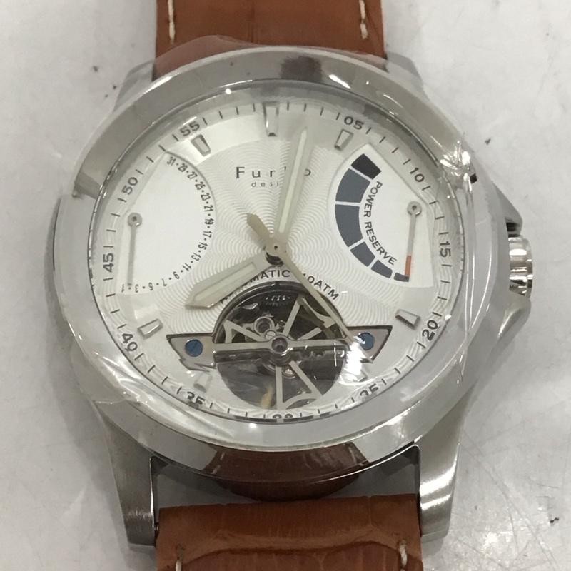 フルボデザイン Furbo design 腕時計 アナログ(自動巻き) F5012 ロゴ、文字 茶 / ブラウン / メンズ USED 古着 中古 10135240