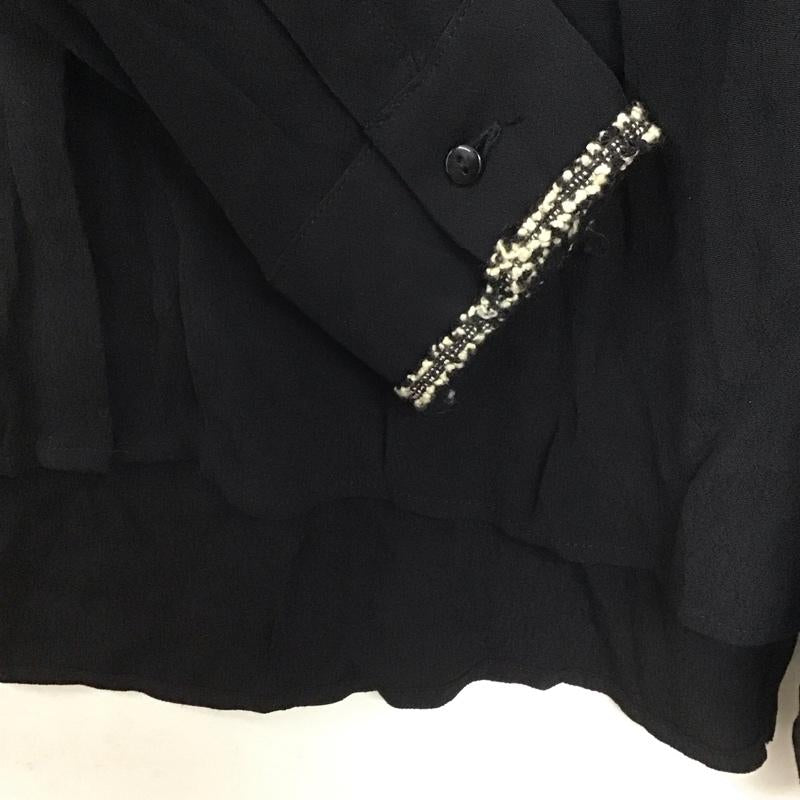ザラベーシック ZARA BASIC シャツ、ブラウス 長袖 XS 無地 黒 / ブラック / レディース USED 古着 中古 10139377