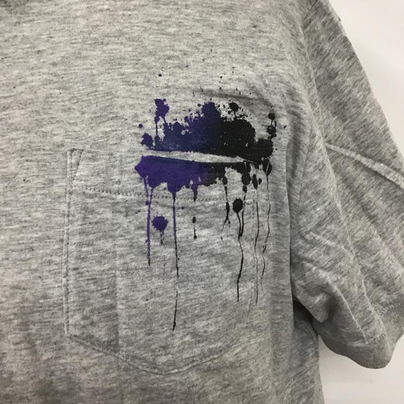 ディーゼル DIESEL カットソー 半袖 半袖カットソー ポロシャツ プリントTシャツ M プリント 灰 / グレー / メンズ USED 古着 中古 10105577
