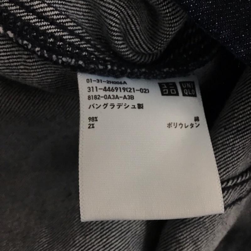 ユニクロ UNIQLO ジャケット、上着 ジャケット、ブレザー 01-31-2h006a デニムジャケット Gジャン S 無地 インディゴ / インディゴ / メンズ USED 古着 中古 10141008