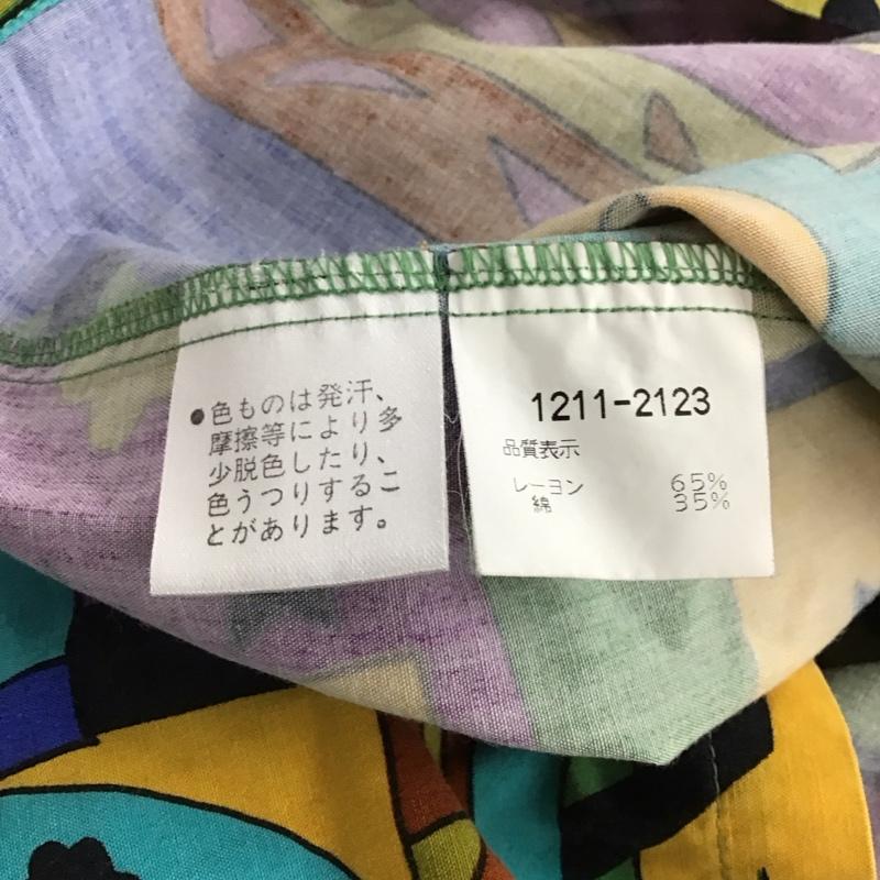 ピアスポーツ PIASPORTS シャツ、ブラウス 半袖 半袖シャツ プリントシャツ ポケットシャツ FREE プリント マルチカラー / マルチカラー / メンズ USED 古着 中古 10146461