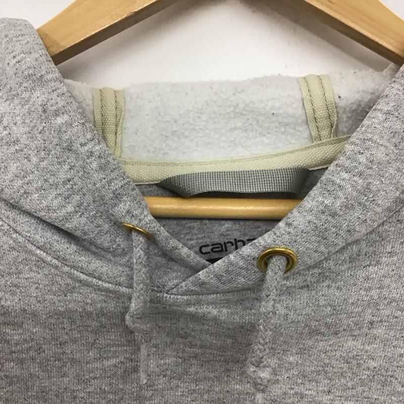 カーハート Carhartt パーカー 長袖 長袖パーカー プルオーバーパーカー スウェット XL 無地 灰 / グレー / メンズ USED 古着 中古 10132595