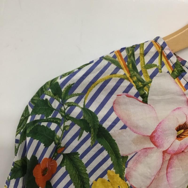 ザラ ZARA カットソー 半袖 2132/751/712 S 総柄 マルチカラー / マルチカラー / レディース USED 古着 中古 10133679
