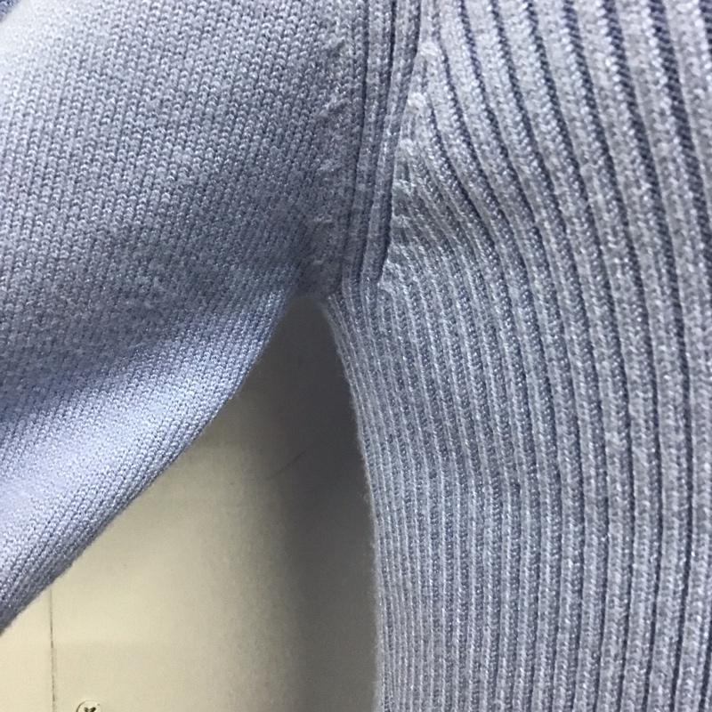 ザラ ZARA ニット、セーター 長袖 長袖ニットカットソー ニット セーター タートルネックニット L 無地 青 / ブルー / レディース USED 古着 中古 10118597