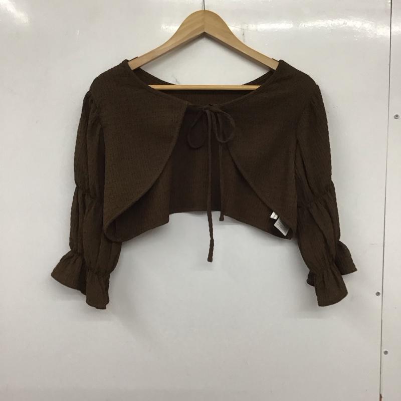 アルシーヴ archives カーディガン 長袖 M 無地 茶 / ブラウン / レディース USED 古着 中古 10138162