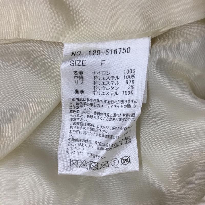 レイカズン Ray Cassin ジャケット、上着 ジャンパー、ブルゾン 129-516750 ボリュームブルゾン ノーカラー ベスト 2WAY FREE 無地 アイボリー / アイボリー / レディース USED 古着 中古 10107298