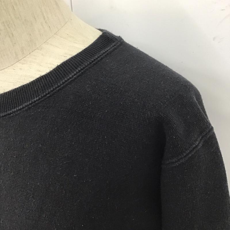 チャンピオン Champion トレーナー 長袖 長袖トレーナー スウェット 長袖カットソー クルーネックカットソー M 無地 黒 / ブラック / メンズ USED 古着 中古 10111646