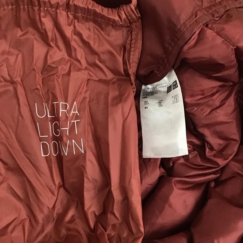 ユニクロ UNIQLO ジャケット、上着 ジャケット、ブレザー 211-409116 ダウンジャケット アウター カジュアルジャケット XL 無地 えんじ / ワインレッド / レディース USED 古着 中古 10109011