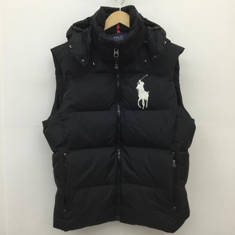 ポロラルフローレン POLO RALPH LAUREN ジャケット、上着 ダウンベスト L ワンポイント X 刺繍 黒 / ブラック / メンズ USED 古着 中古 10116106