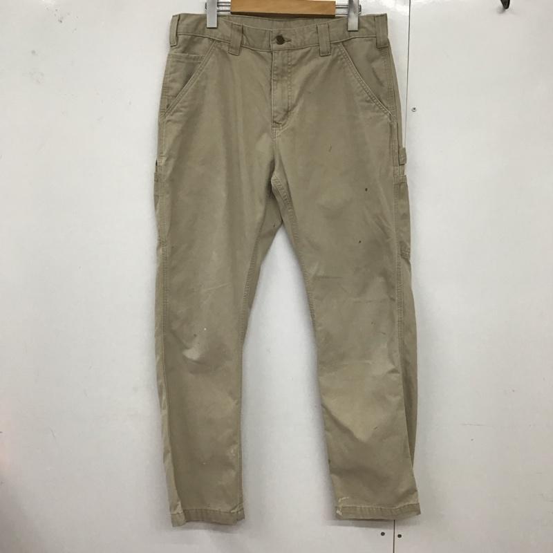 カーハート Carhartt パンツ チノパン チノパン スリムパンツ カジュアルパンツ カーゴパンツ 32インチ 無地 ベージュ / ベージュ /  メンズ USED 古着 中古 10125554