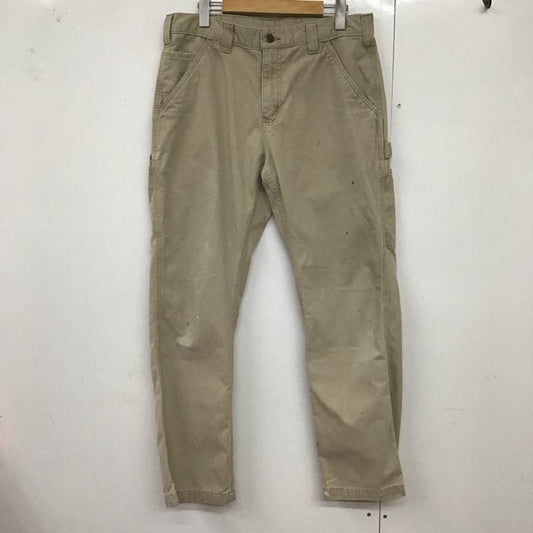 カーハート Carhartt パンツ チノパン チノパン スリムパンツ カジュアルパンツ カーゴパンツ 32インチ 無地 ベージュ / ベージュ /  メンズ USED 古着 中古 10125554