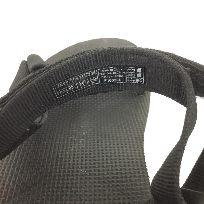 テバ Teva サンダル サンダル 1117150 MID UNIVERSAL 厚底サンダル 25cm 25.0cm ロゴ、文字 黒 / ブラック / メンズ USED 古着 中古 10136305
