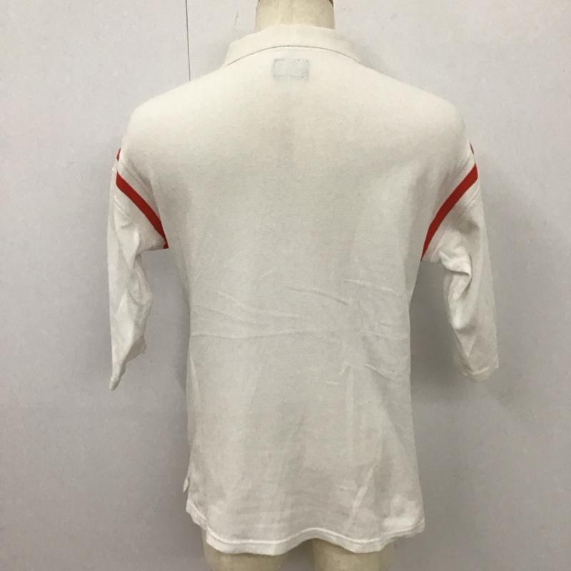 ステューシー STUSSY ポロシャツ 七分袖 長袖シャツ カラーシャツ ポケットシャツ 長袖カットソー M プリント 白 / ホワイト /  メンズ USED 古着 中古 10113112