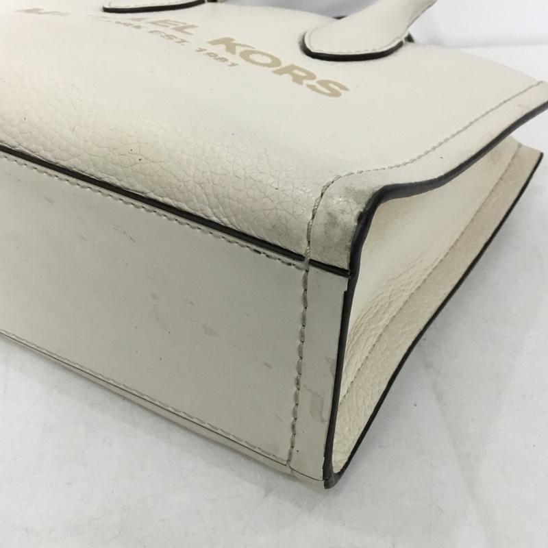 マイケルコース MICHAEL KORS ハンドバッグ ハンドバッグ 35S2G7ZC5L ロゴ、文字 アイボリー / アイボリー / レディース USED 古着 中古 10138868