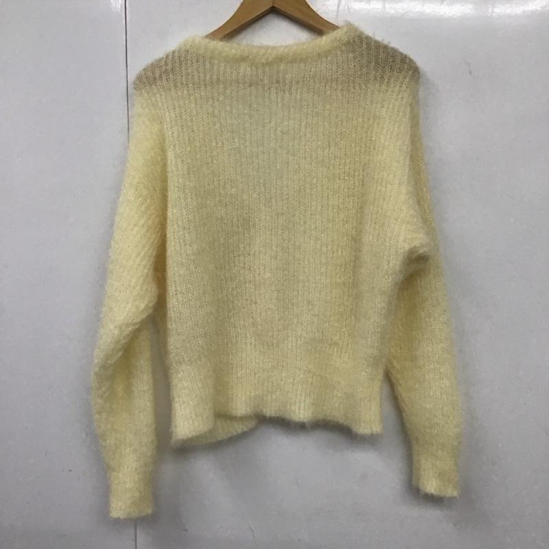 マジェスティックレゴン MAJESTIC LEGON カーディガン 長袖 1076021050 キラキラシャギーVカーディガン M 無地 アイボリー / アイボリー / レディース USED 古着 中古 10130374