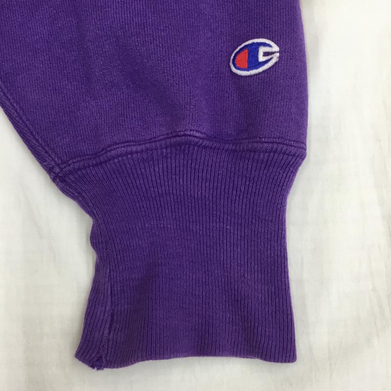 チャンピオン Champion トレーナー 長袖 REVERSE WEAVE リバースウィーブ 90s USA製 L ロゴ、文字 紫 / パープル / メンズ USED 古着 中古 10134381