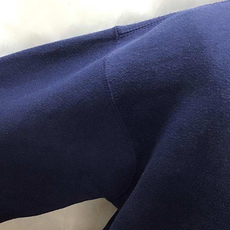 ポロバイラルフローレン Polo by RALPH LAUREN トレーナー 長袖 長袖トレーナー スウェット クルーネック リブスウェットカットソー L ロゴ、文字 紺 / ネイビー / メンズ USED 古着 中古 10111814