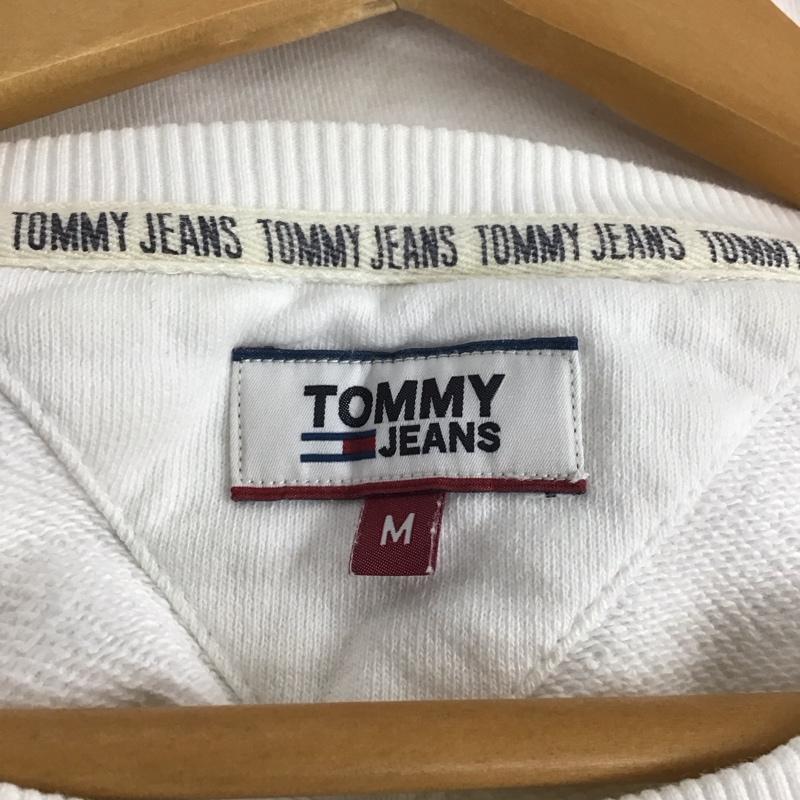 トミー ジーンズ TOMMY JEANS トレーナー 長袖 M ロゴ、文字 白 / ホワイト / レディース USED 古着 中古 10133790